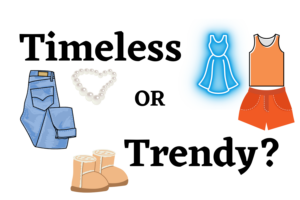 Timeless vs trendy fashion image