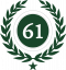 Sixtyone Country Club Wreath logo